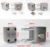 Double Glass Door Lock Hardware 10-12 mm