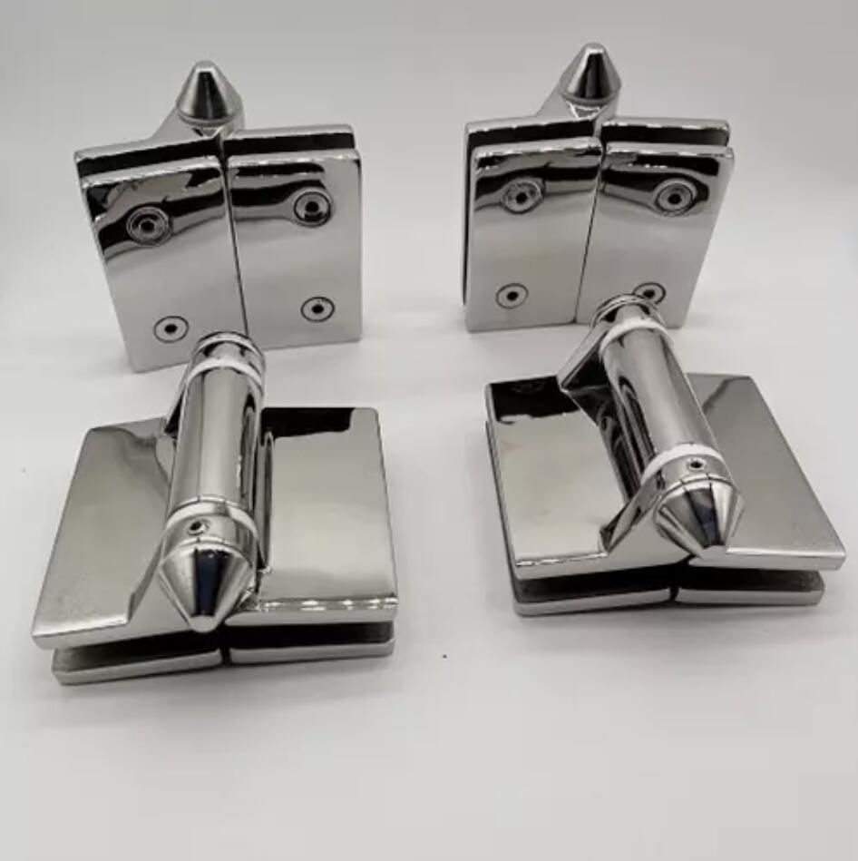 2PCS 180° Hinges Stainless Self Closing Glass to Glass Pool Fence Gate Hinge AU