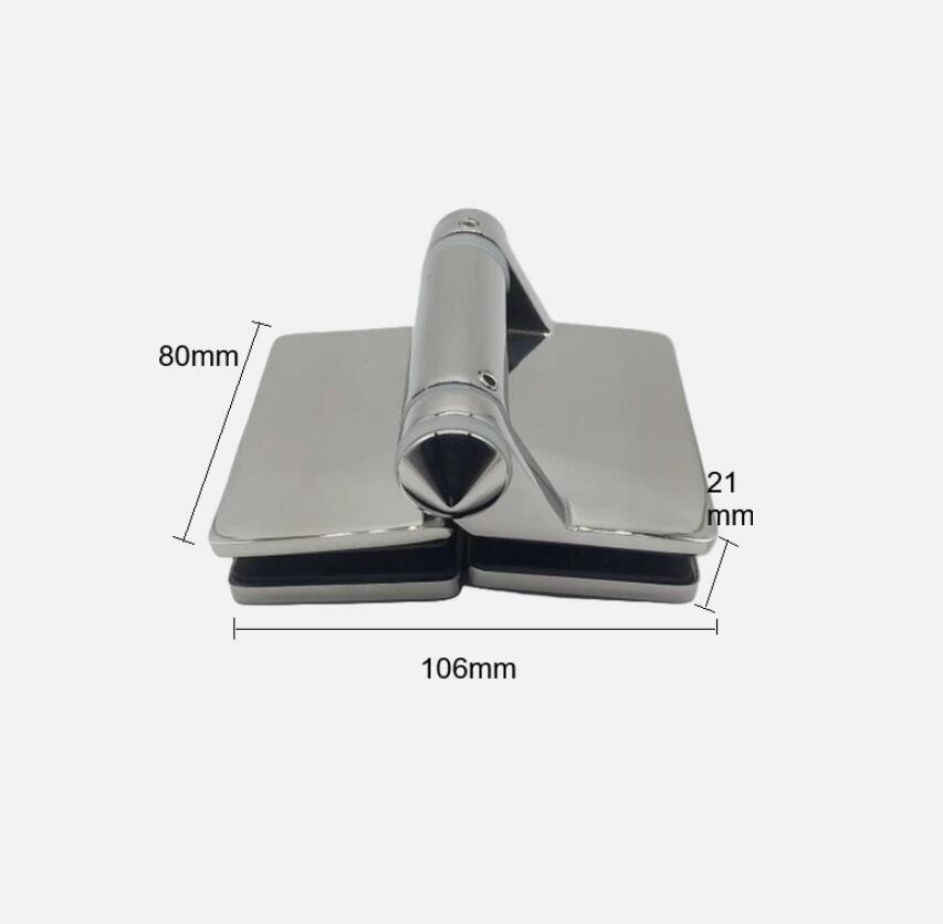 2PCS 180° Hinges Stainless Self Closing Glass to Glass Pool Fence Gate Hinge AU