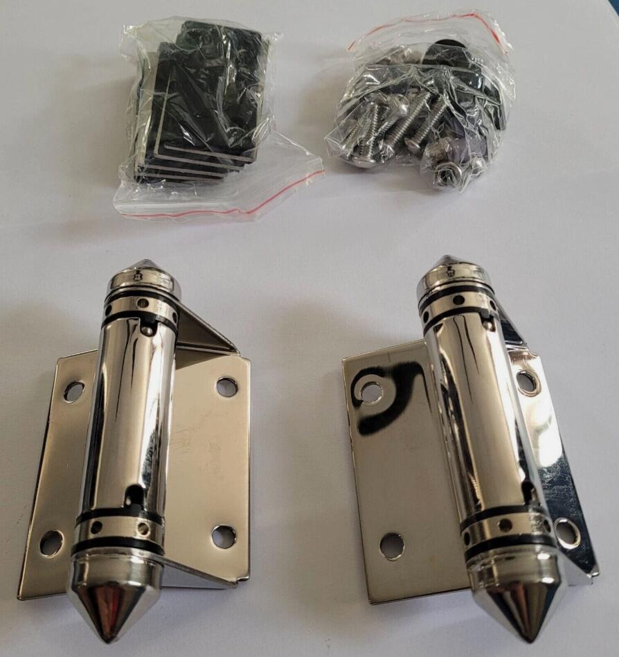 2PCS Stainless Steel Self Closing Glass Pool Fence Gate Hinge 1 pair Hinges AU