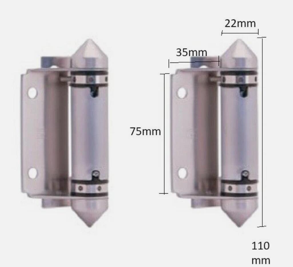 2PCS Stainless Steel Self Closing Glass Pool Fence Gate Hinge 1 pair Hinges AU