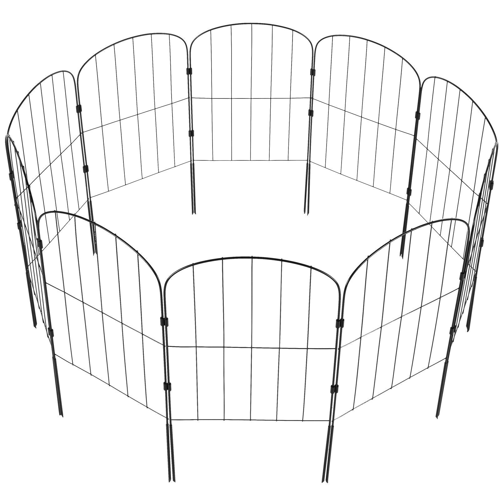 10 Pack 61cm(H) x33cm(L) Garden Fence Decorative Garden Fencing Panels
