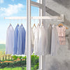 Wall Mount Retractable Indoor Outdoor Folding Clothes Hanger Cloth Drying Rack