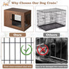 2-in-1 Dog Crate End Table Kennel with Cushion and Double Doors