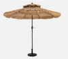 2.7M Hula Thatched Tiki Umbrella Patio Hawaiian Style Tilt
