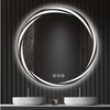 60cm Anti-fog LED Bathroom Mirror Circle Backlit HD Vanity Mirror Shatterproof