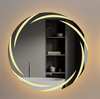60cm Anti-fog LED Bathroom Mirror Circle Backlit HD Vanity Mirror Shatterproof