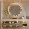 60cm Anti-fog LED Bathroom Mirror Circle Backlit HD Vanity Mirror Shatterproof