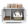 Load image into Gallery viewer, Cat Litter Box Enclosure With Scratching Pad and Adjustable Divider