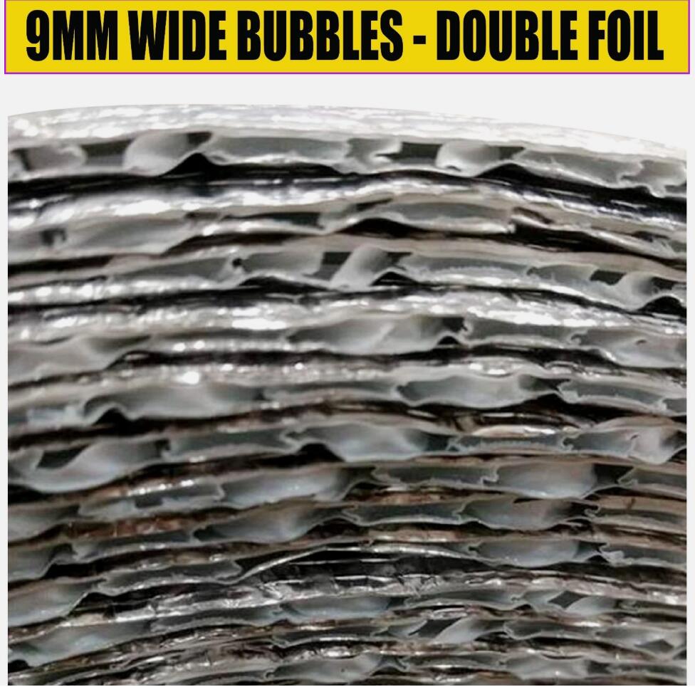 30㎡ HEAVY DUTY GARAGE DOORS DOUBLE SILVER FOIL DOOR BUBBLE INSULATION DIY