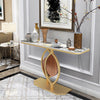 Noble Elegant Sintered Stone Console Entry Table Hallway Table- White