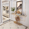 Noble Elegant Sintered Stone Console Entry Table Hallway Table- White