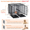 Load image into Gallery viewer, Heavy Duty Metal Dog Cage Pet Crate Playpen Kennel Wheels Anti-Bite with Tray