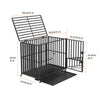 Load image into Gallery viewer, Heavy Duty Metal Dog Cage Pet Crate Playpen Kennel Wheels Anti-Bite with Tray