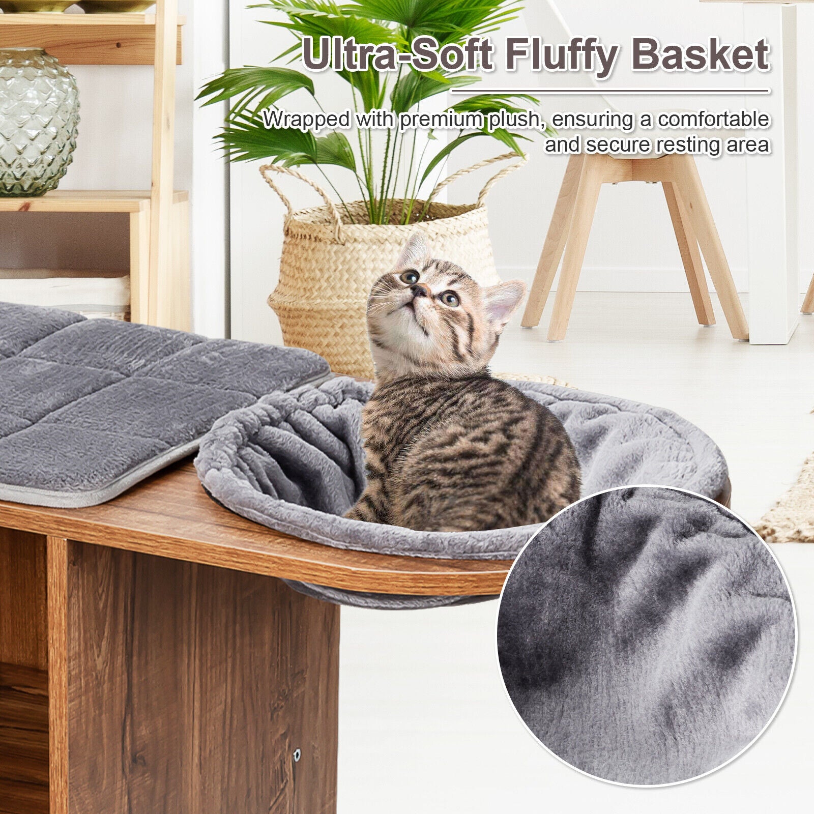 Stable Cat Climbing Tree Tower Scratching Sisal Mat Condo House