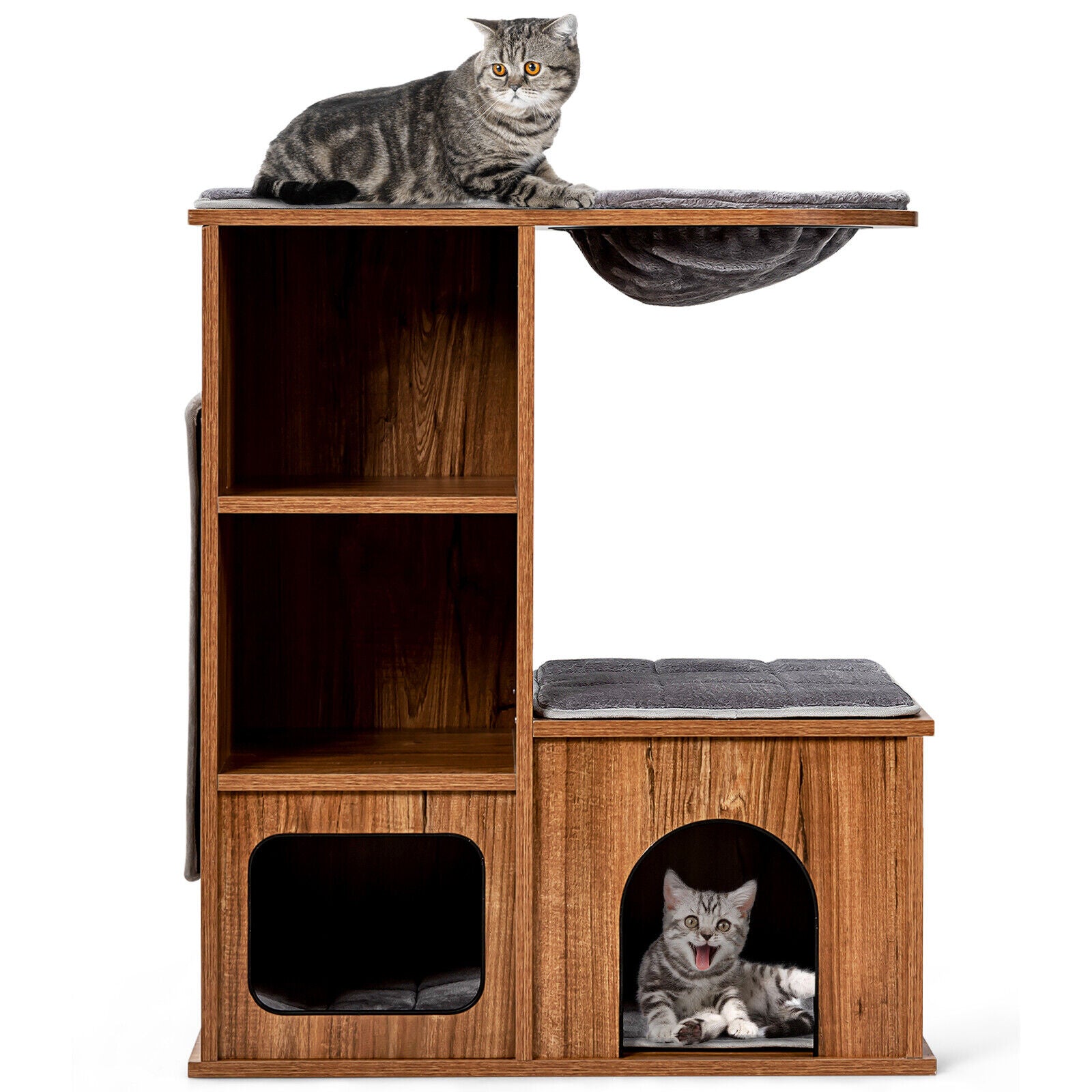 Stable Cat Climbing Tree Tower Scratching Sisal Mat Condo House