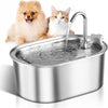 3.2L Stainless Steel Electric Pet Water Dispenser Cat Dog Fountain Drinking