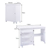 PREMIUM Folding Sewing Craft Table Shelves Storage Cabinet With Wheels