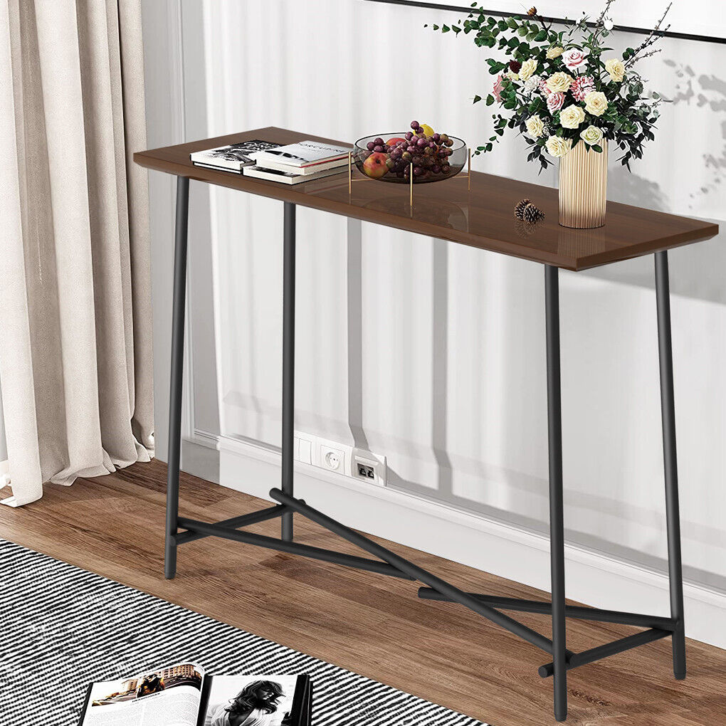 Rustic Wooden Foyer Accent Entryway Table Console Entry Sofa Table