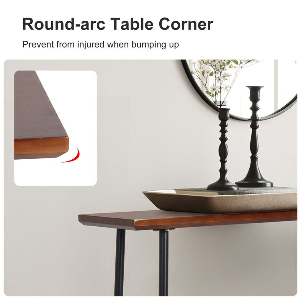 Rustic Wooden Foyer Accent Entryway Table Console Entry Sofa Table