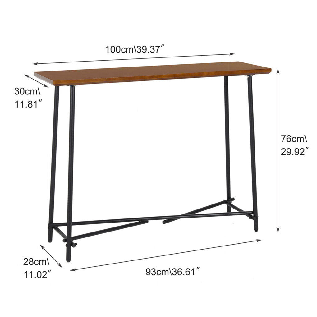 Rustic Wooden Foyer Accent Entryway Table Console Entry Sofa Table