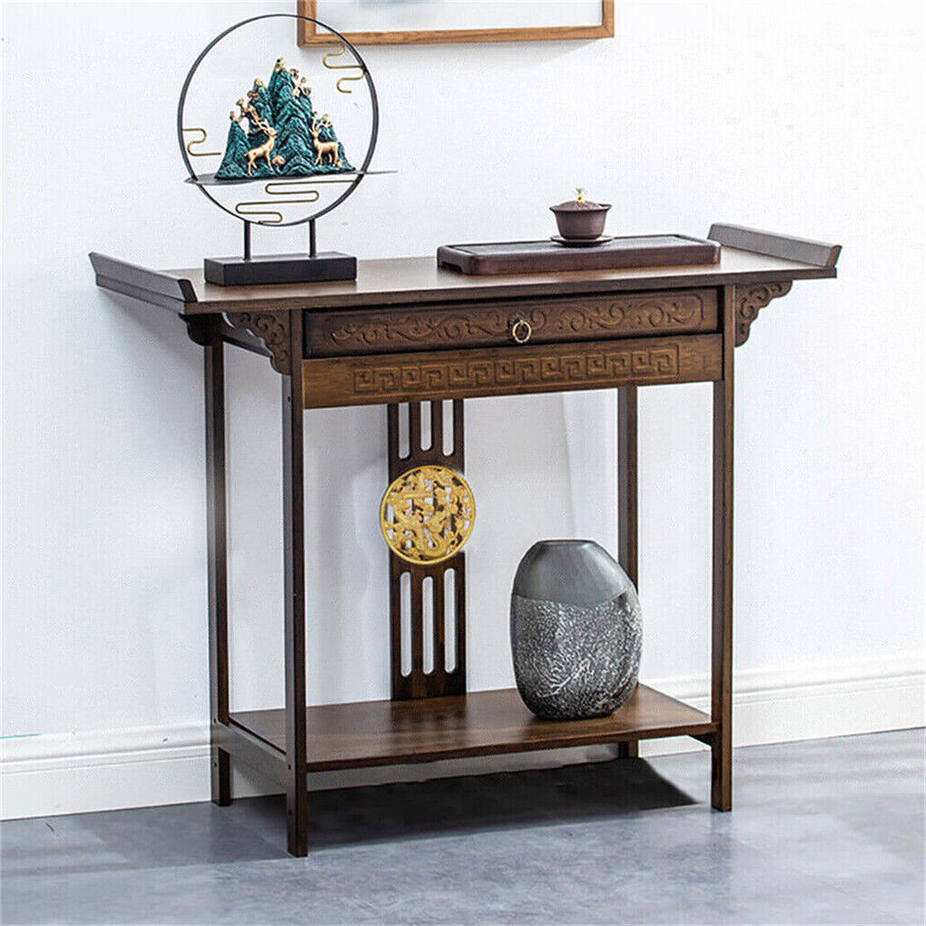 Post Orient Style Hall Console Desk Table Accent Entryway Table