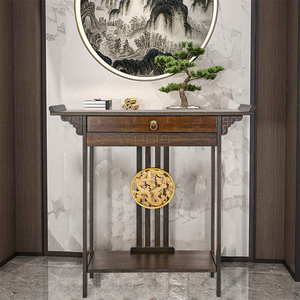 Post Orient Style Hall Console Desk Table Accent Entryway Table