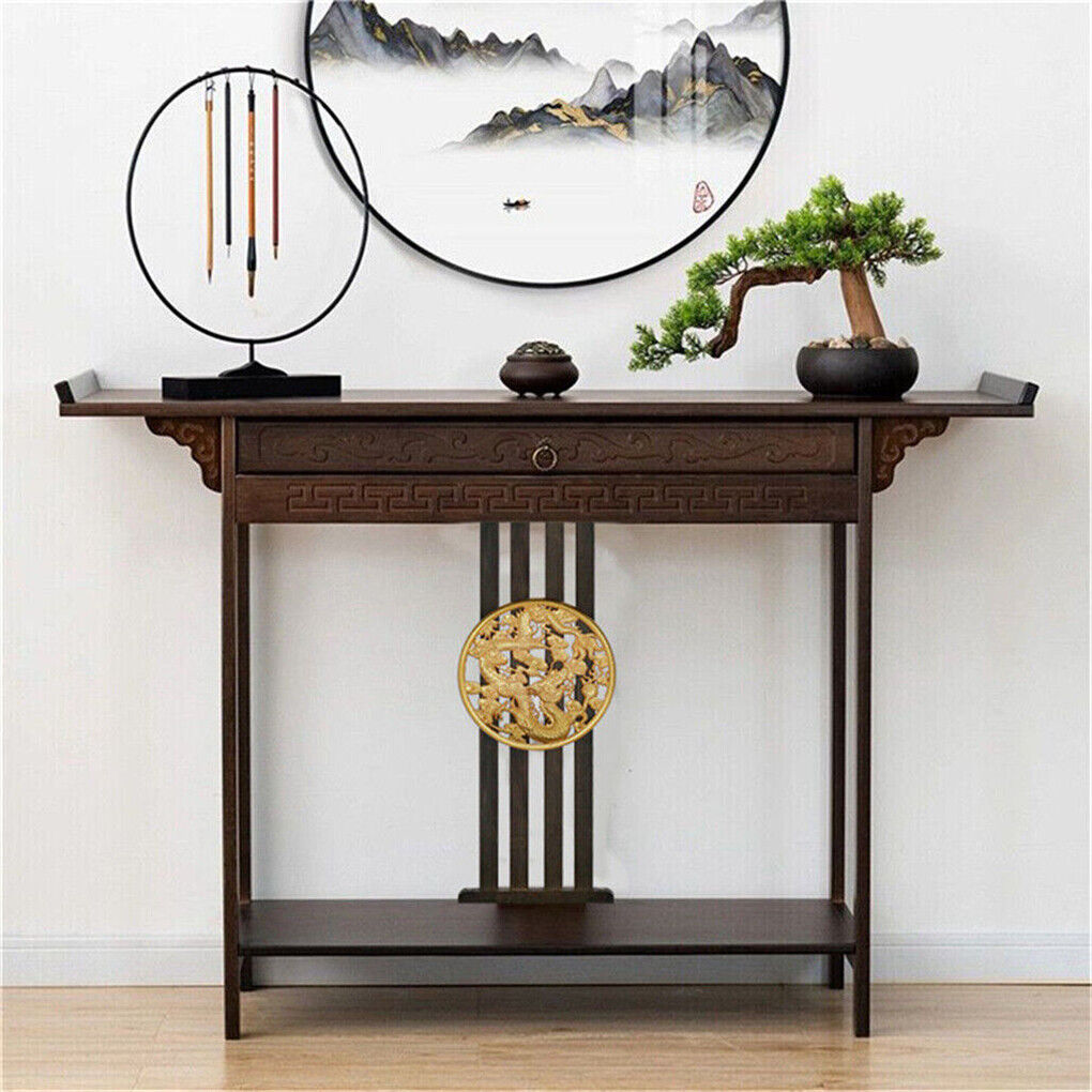 Post Orient Style Hall Console Desk Table Accent Entryway Table