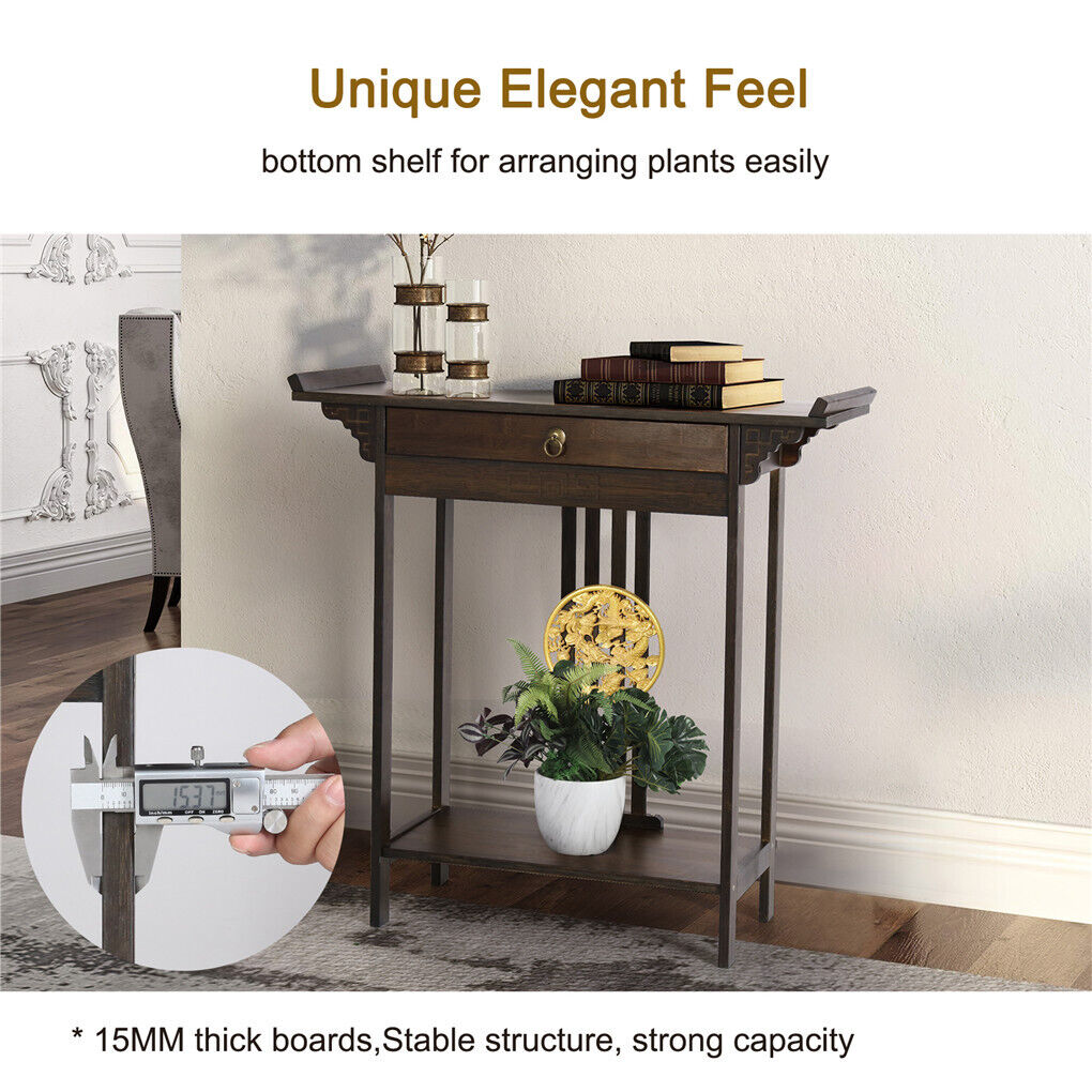 Post Orient Style Hall Console Desk Table Accent Entryway Table
