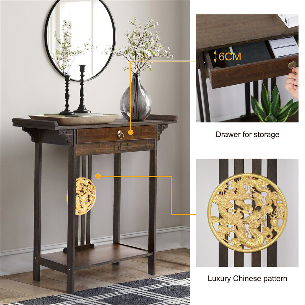 Post Orient Style Hall Console Desk Table Accent Entryway Table