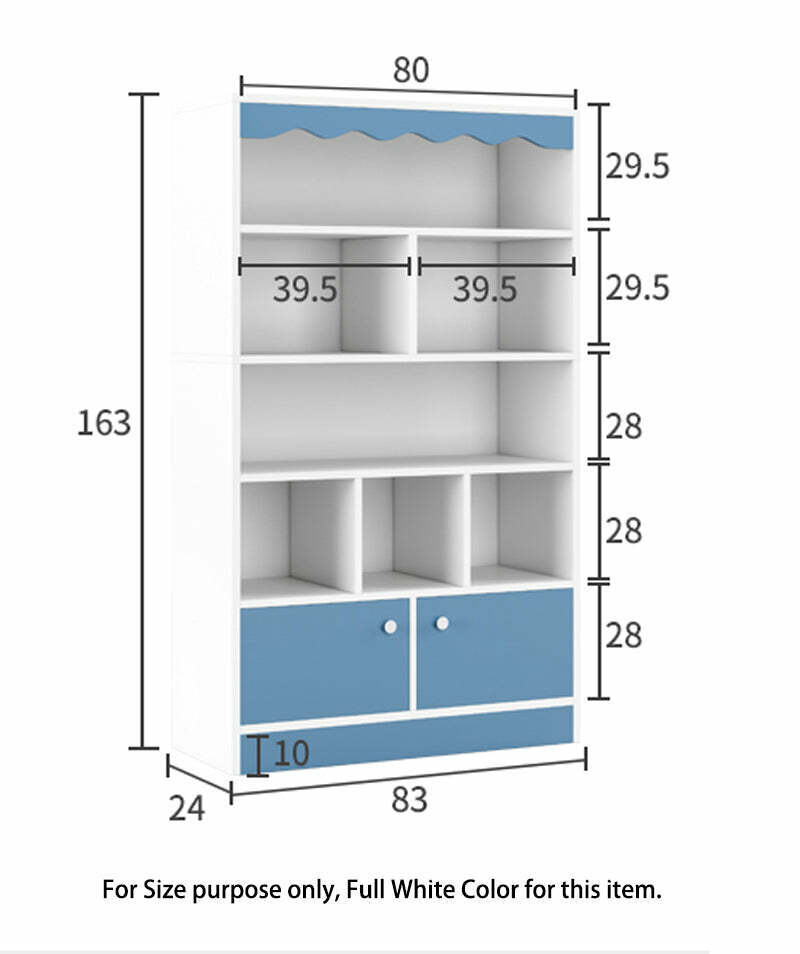 Bookshelf Kids Bookcase Display Rack Organiser Children Cabinet