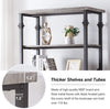6-Tier Rustic Industrial Bookshelf Bookcase
