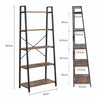 5 Tier Industrial Ladder Bookcases Display Rack
