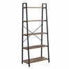5 Tier Industrial Ladder Bookcases Display Rack