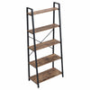 5 Tier Industrial Ladder Bookcases Display Rack
