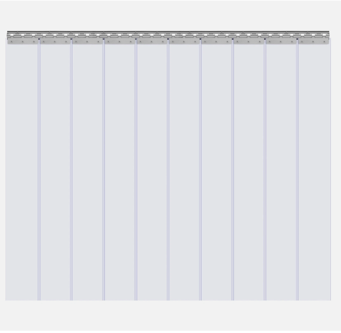 152.4x213.4 cm Strip Curtain PVC Door Curtain Cooler Freezer Clear Plastic
