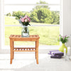 Bamboo Shower Seat Bench Bathroom Spa Organizer Stool With Storage Shelf