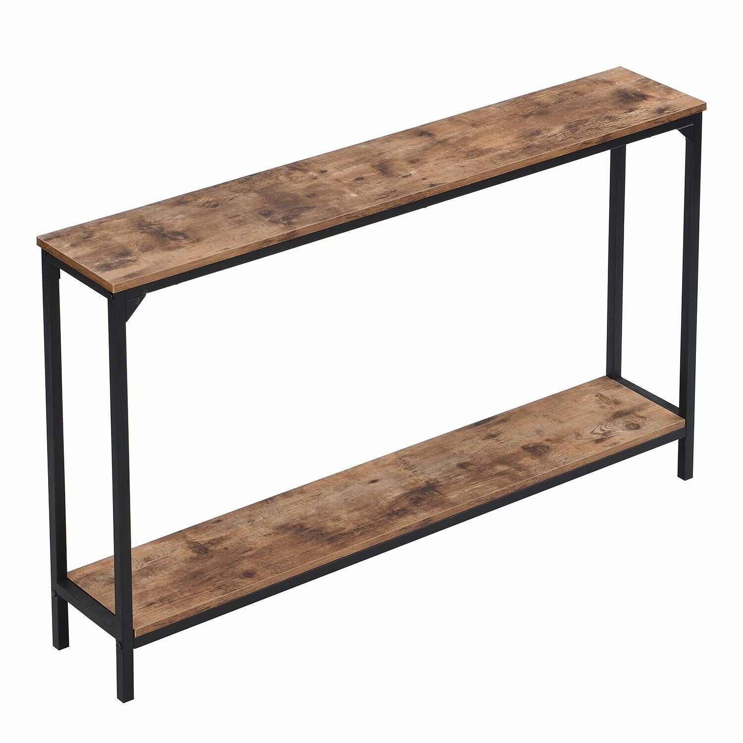 Rustic Industrial Narrow Console Table Entryway Table