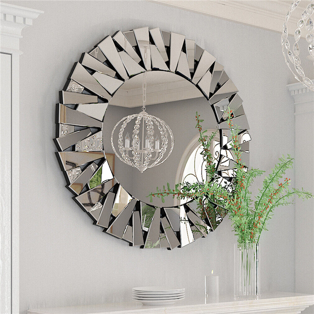 Sunburst Round 800MM Wall Mirror Beveled