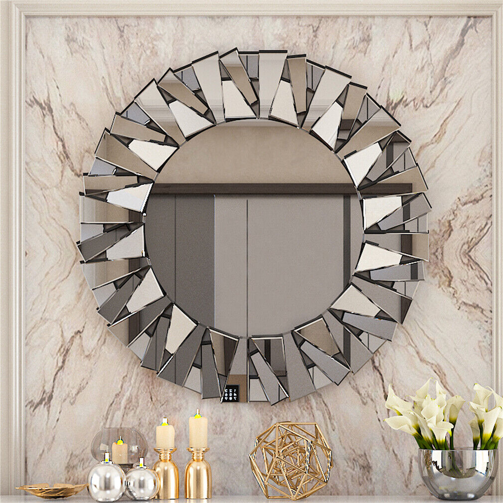 Sunburst Round 800MM Wall Mirror Beveled