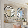 Sunburst Round 800MM Wall Mirror Beveled