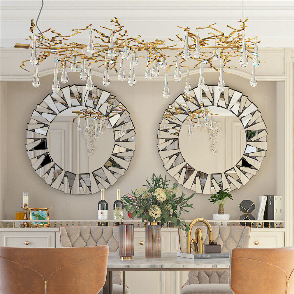 Sunburst Round 800MM Wall Mirror Beveled