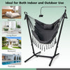 Height Adjustable Hanging Chair Hammock Chair with Stand