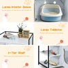 2IN1 Cat Litter Box Enclosure Kitty Hidden Cat Side Table Storage Shelf