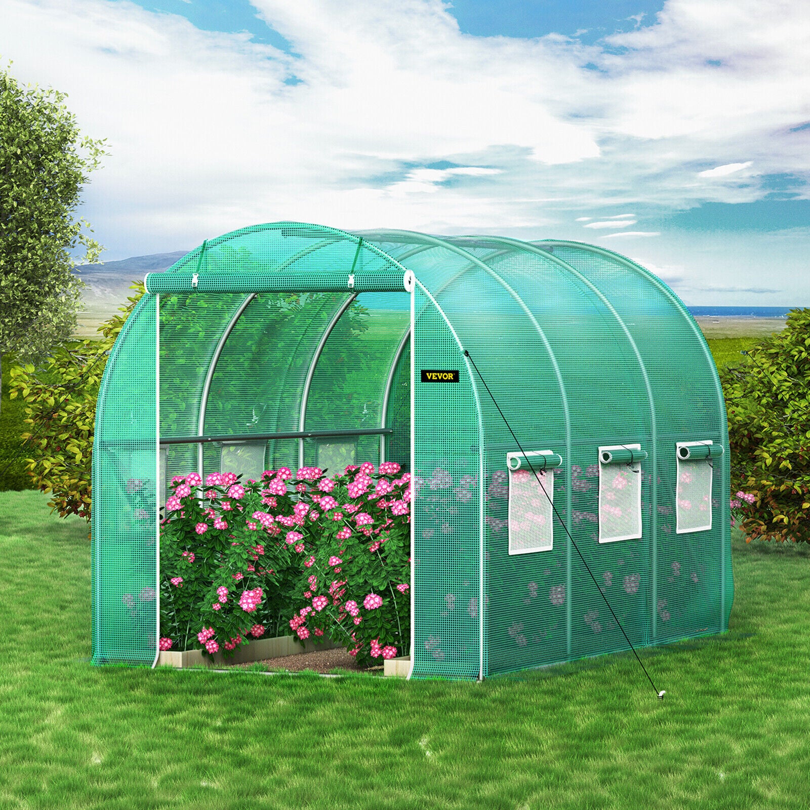 3x2x2M Walk in Greenhouse Green House Tunnel Garden Shed Plant Storage