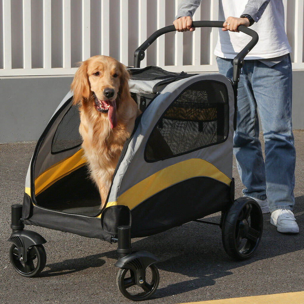 XX-Large Foldable Dog Pet Mobile Stroller Pram Carriage Jogger