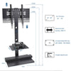 Height Adjustable 32 to 65 inch TV Floor Stand with Swivel Mount Bracket Shelf