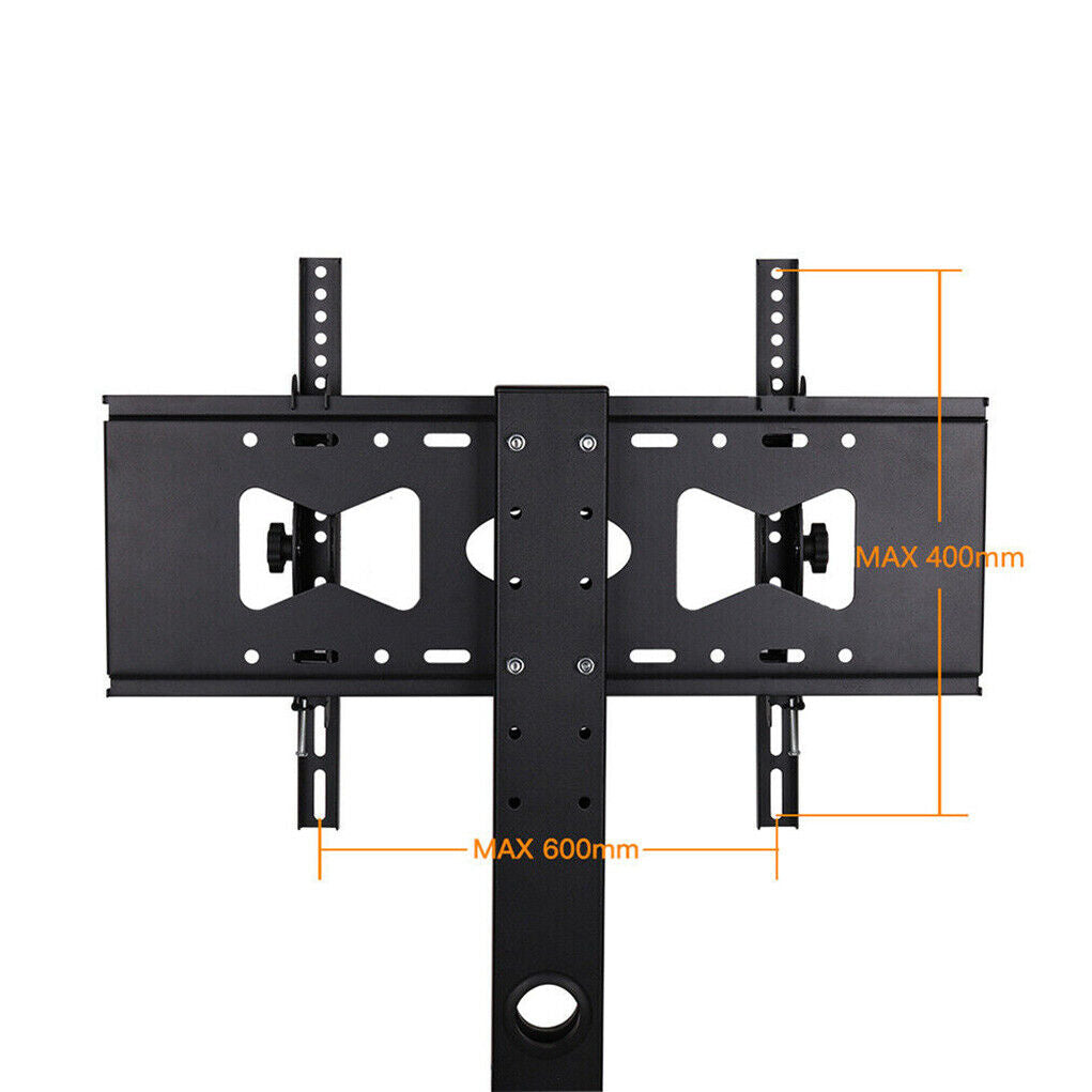 Rolling Trolley TV Floor Stand Portable Television w /Swivel VESA Bracket 32-70"