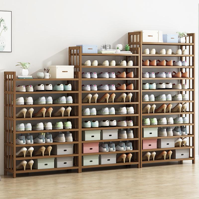 Multi Storie Shoe Rack Multi-Tier Tower Bamboo Wooden Shoe Rack Organizer – Smart Home
