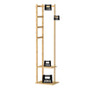 Bamboo Garment Coat Clothes Stand Rack Hat Shoe